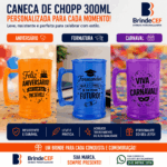 Caneca de Chopp Personalizada 300ml de acrílico