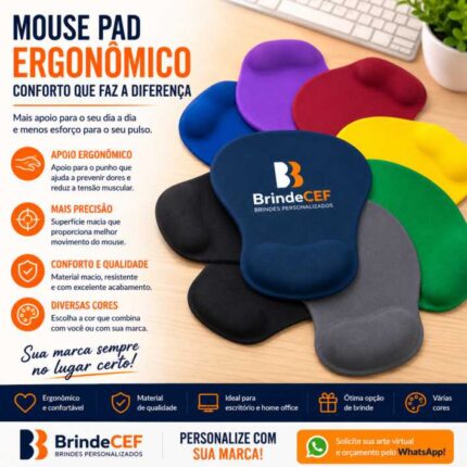 Mouse Pad Ergonômico Personalizado