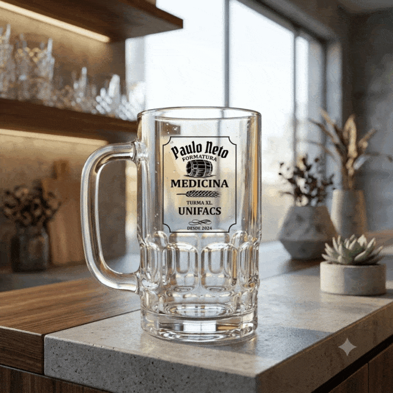 Canecas de Vidro Lotus 350 ml de CHOPP PARA FORMATURA