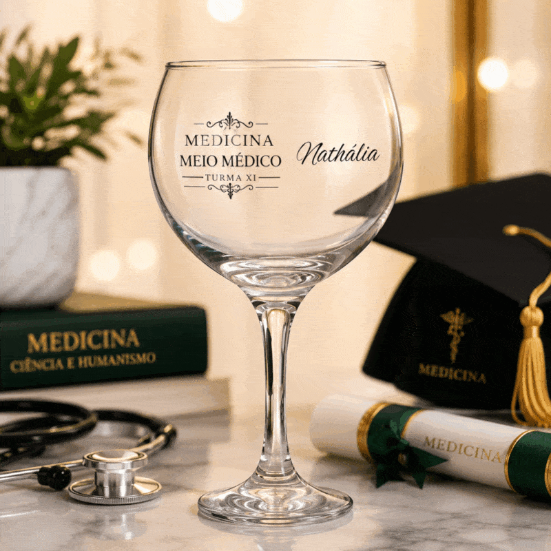 Taça de Gin meio medico