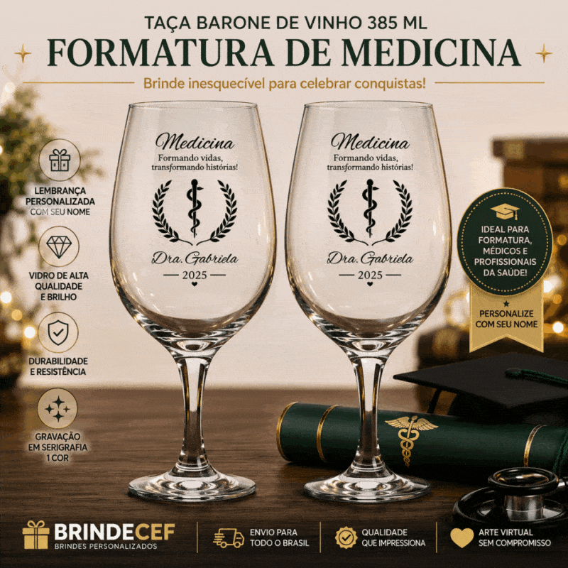 Taça de Vinho Barone 385ml Medicina