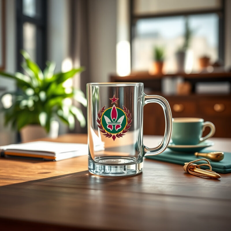 Caneca de Vidro Personalizada Promocional