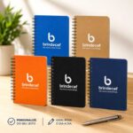 Caderneta Capa Dura em Kraft Wire-o Personalizada