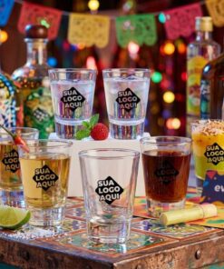 Copo de Shot de Vidro Dose 60ml Personalizado