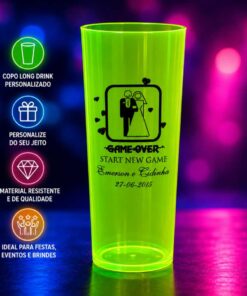 Copo Long Drink Neon Personalizado