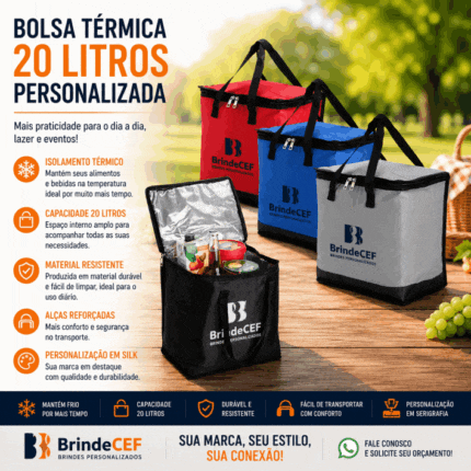 Bolsa Térmica 20 Litros Personalizada