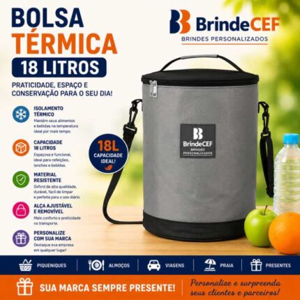 Bolsa Térmica Cilíndrica 18 Litros Personalizada
