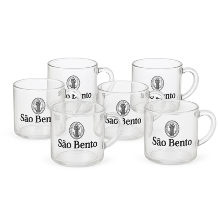 Kit Xícaras de Vidro 6 Peças