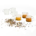 Kit Xícaras de Vidro 6 Peças