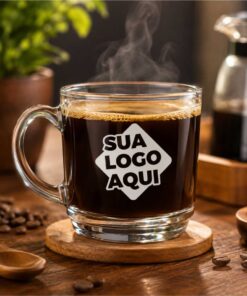 Caneca de Vidro Personalizada Aspen 300ml