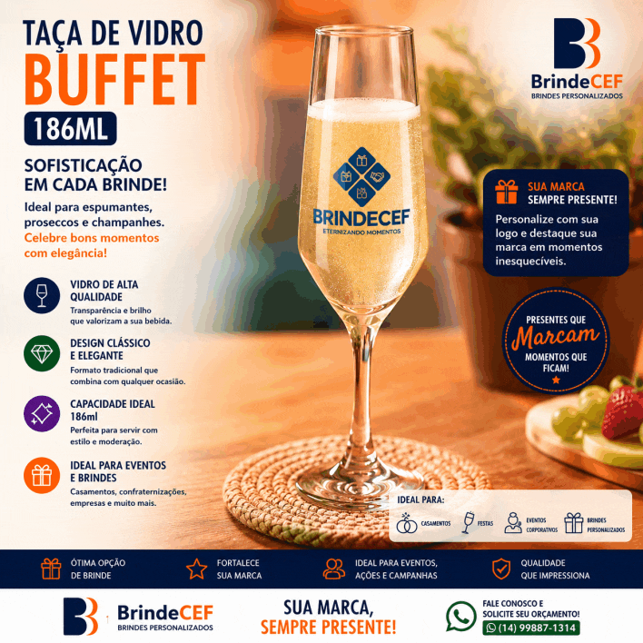 taça Taça de Vidro Buffet 186ml