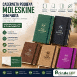 Caderneta Pequena tipo MOLESKINE sem Pauta